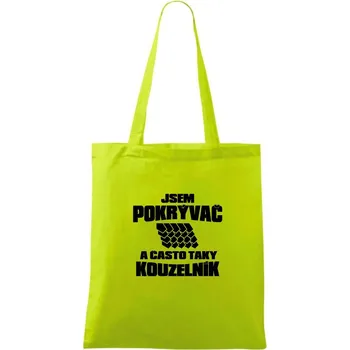 Pokrývač kouzelník - Taška bavlněná - 42 x 38 cm ( Limetková )