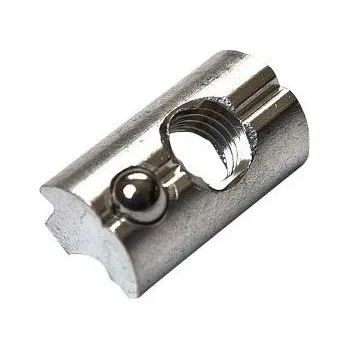 Elektrický konektor SSY KRAJ MATICE HLINÍKOVÁ NACVAKÁVACÍ DO PROFILU S POJISTNOU KULIČKOU HNM8