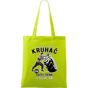 Kruháč motivace - Taška bavlněná - 42 x 38 cm ( Limetková )