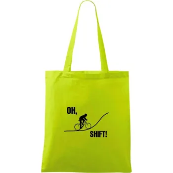 Oh shift - Taška bavlněná - 42 x 38 cm ( Limetková )