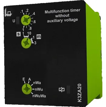 Relé TELE RELÉ ČASOVÉ K3ZA20 3MIN 24-240V AC/DC MULTIFUNKČNÍ 5 FUNKCÍ ZPOŽDĚNÍ VYPNUTÍ 3MIN 2CO 135400