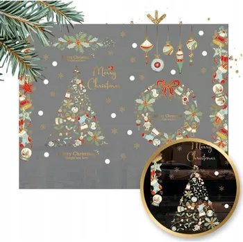 Vánoční dekorace VÁNOČNÍ OZDOBY NÁLEPKY NA OKNO, VÁNOČNÍ DEKORACE Mikuláš 2 KS