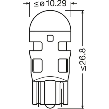 Autožárovka Žárovka, osvětlení interiéru ams-OSRAM 2825DRP-2BL