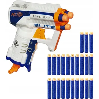 NERF RAKETOMET TRIAD EX-3 A1690 + ŠIPKY + PÁSKA