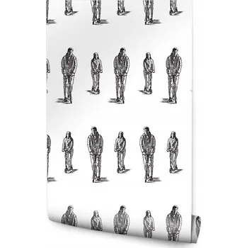 Fototapeta Tapeta Mládežnická Černo-bílá KOLOBĚŽKY Lidé