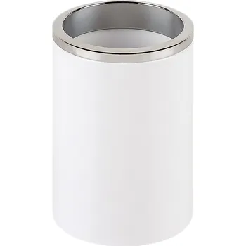 Držák na kartáček Kelímek do koupelny na kartáčky a pastu bílý kulatý odolný stylový