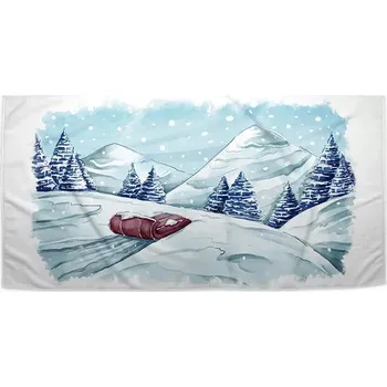 Ručník Sablio Ručník s potiskem Pohádková zima - 30x50 cm