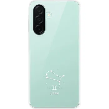 Pouzdro na mobilní telefon Silikonové pouzdro iSaprio - Samsung Galaxy A26 5G - čiré - Blíženci (Odolný silikonový kryt, obal, pouzdro iSaprio - Samsung Galaxy A26 5G - čiré - Blíženci - skvělá ochrana a pružnost, stylový UV potisk, lehkost, tiskne se v České republice)