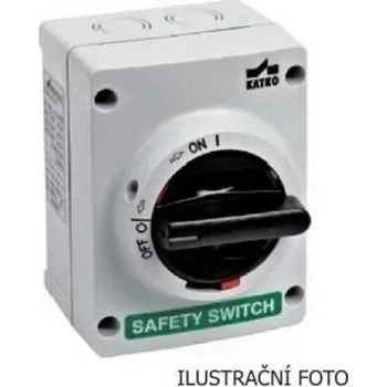 vypínač Odpínač EAZ KATKO KEM 316U Y/R 16A žluto/červený s krytem IP65