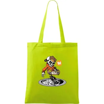 Skate nad kanálem - Taška bavlněná - 42 x 38 cm ( Limetková )