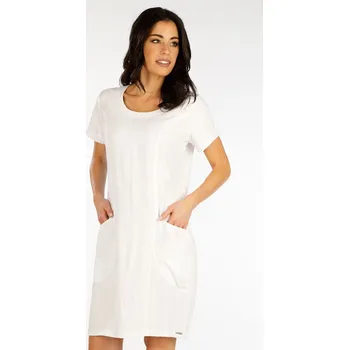 Dámské šaty Dámské volné tunikové šaty LITEX bílé XL