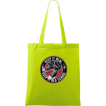 Keep It Old School - Taška bavlněná - 42 x 38 cm ( Limetková )