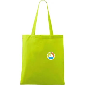 Asociace debatních klubů logo samostatné - Taška bavlněná - 42 x 38 cm ( Limetková )