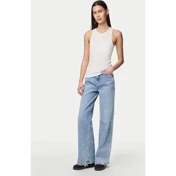 Pieces Top Ruka 17133673 Bílá Slim Fit XS