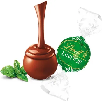 Čokoláda LINDOR Pralinky Máta 12,5g