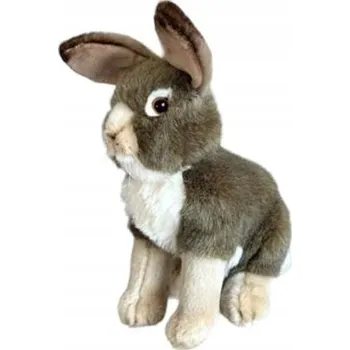 plyšák Plyšová Hračka Králík Hnědý Sedící Zajíček - 30 cm