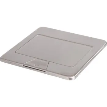 Elektrická zásuvka Anténní zásuvka, elektrická, internetová, telefonní, USB podlahová krabice Kanlux stříbrná