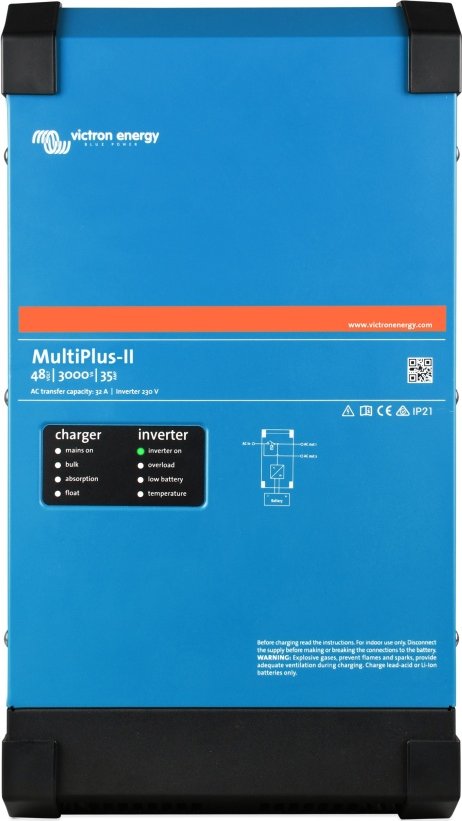 SSY VICTRON MĚNIČ SOLÁRNÍ HYBRID 1FÁZ. MULTIPLUS II 48V/3000VA/35A-32A