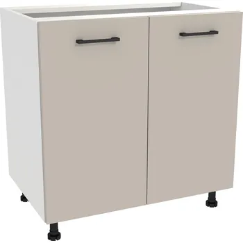 Kuchyňská skříňka Spodní kuchyňská skříňka 80 CAPRI, korpus bílý, dvířka Kašmír