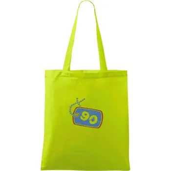 90 na krku - Taška bavlněná - 42 x 38 cm ( Limetková )