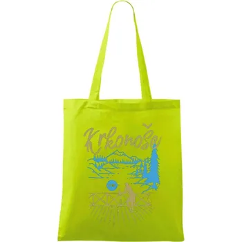 Krkonoše - Taška bavlněná - 42 x 38 cm ( Limetková )