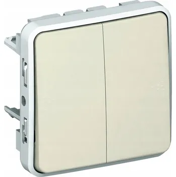 vypínač Schodišťový přepínač dvojitý Legrand bílý/ecru 069625