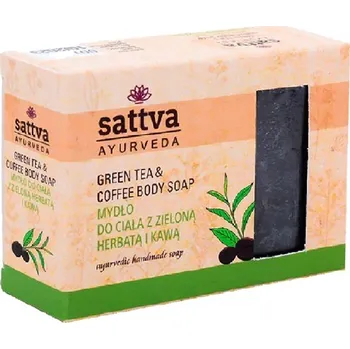 Mýdlo Sattva Glycerinové tělové mýdlo Zelený čaj a káva 125g