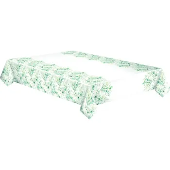 Jednorázový ubrus Ubrus papírový Daisy 120x180cm, Listy eukalyptu