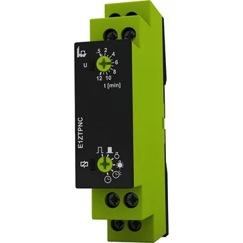 Relé TELE RELÉ ČASOVÉ E1ZTPNC 230V AC SCHODIŠŤOVÝ ČASOVAČ IMPULZNÍ MULTIFUNKČNÍ 6 FUNKCÍ PŘÍDAVNÝ OVLÁDACÍ VSTUP 110300