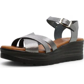 Dámské sandále IBERIUS DÁMSKÉ SANDÁLY PRESSO 8107D/86-24 STŘÍBRNÁ Barva: STŘÍBRNÁ, Velikost: 37