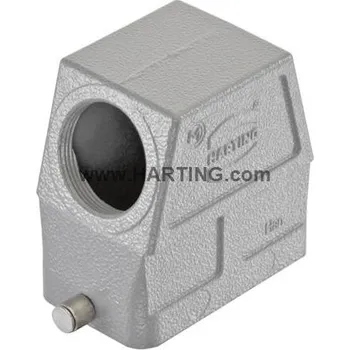 Elektrický konektor AVE KRYT HAN 10B NA KABEL ÚHLOVÝ VYSOKÝ 1 PŘEZKA ZÁVIT 1xM32 19300100547