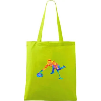 Curling splash - Taška bavlněná - 42 x 38 cm ( Limetková )