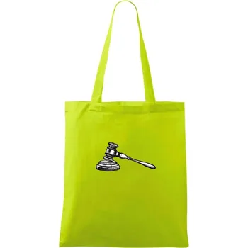 Soudcovské kladívko - Taška bavlněná - 42 x 38 cm ( Limetková )