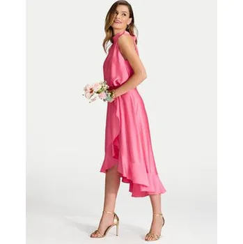 Dámské šaty Swing Koktejlové šaty 5AH04500 Růžová Regular Fit 34