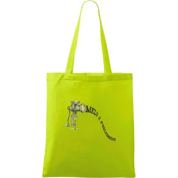 Melu z posledního - Taška bavlněná - 42 x 38 cm ( Limetková )