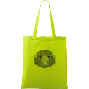 Ovce kresba - Taška bavlněná - 42 x 38 cm ( Limetková )