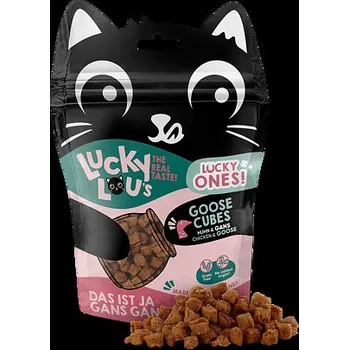 Pamlsek pro kočku Lucky Lou Lucky Ones Cubes kuřecí a husa 80 g