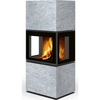 Krbová kamna Kamna krbová designová Romotop Lera C G kámen