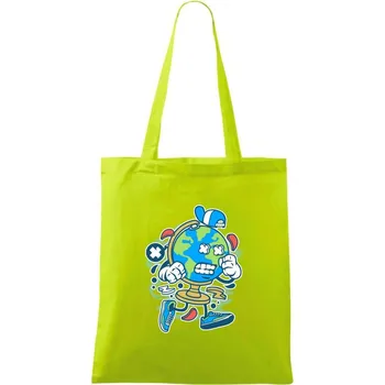 Globus komiks - Taška bavlněná - 42 x 38 cm ( Limetková )