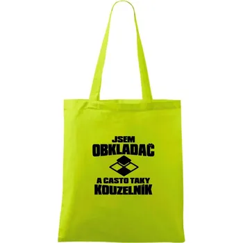 Obkladač kouzelník - Taška bavlněná - 42 x 38 cm ( Limetková )