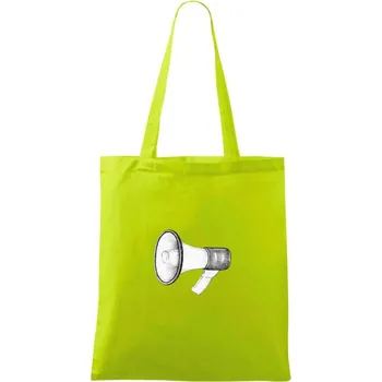 Megafon - Taška bavlněná - 42 x 38 cm ( Limetková )