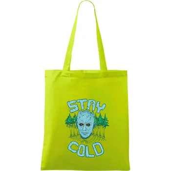 Stay cold (Pecka design) - Taška bavlněná - 42 x 38 cm ( Limetková )