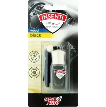 MOJE AUTO INSENTI WOOD BLACK - Závěsná vůně Black blister 8ml