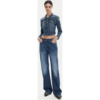 Dámská větrovka PINKO Jeansová bunda 104972 A2I5 Modrá Regular Fit 38