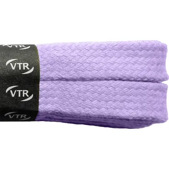 Tkaničky do bot Bavlněné tkaničky ploché pastelově levandulové, délka 100 cm