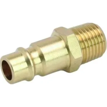 Pneumatický adaptér rychlospojky s vnějším závitem 3/8" (mosaz) - samec- ASTA OP30M/BRASS