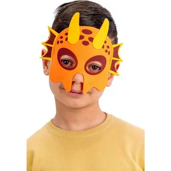 Karnevalová maska Carnival toys&nbsp;Maska oranžový drak pro děti