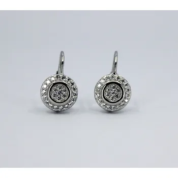 Náušnice Steel Edge Stříbrné náušnice se zirkony 3122131001