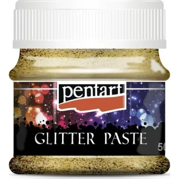 Speciální výtvarná barva Pentart Glitrová pasta medium PENTART 50 ml ZLATÁ