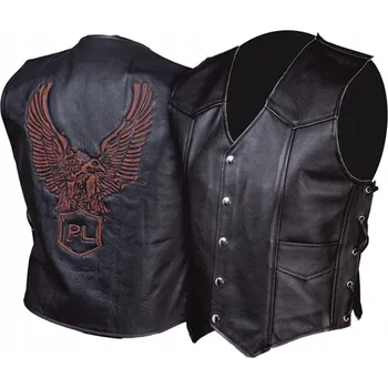Moto bunda KOŽENÁ VESTA S ORLEM PL KM002/5XL